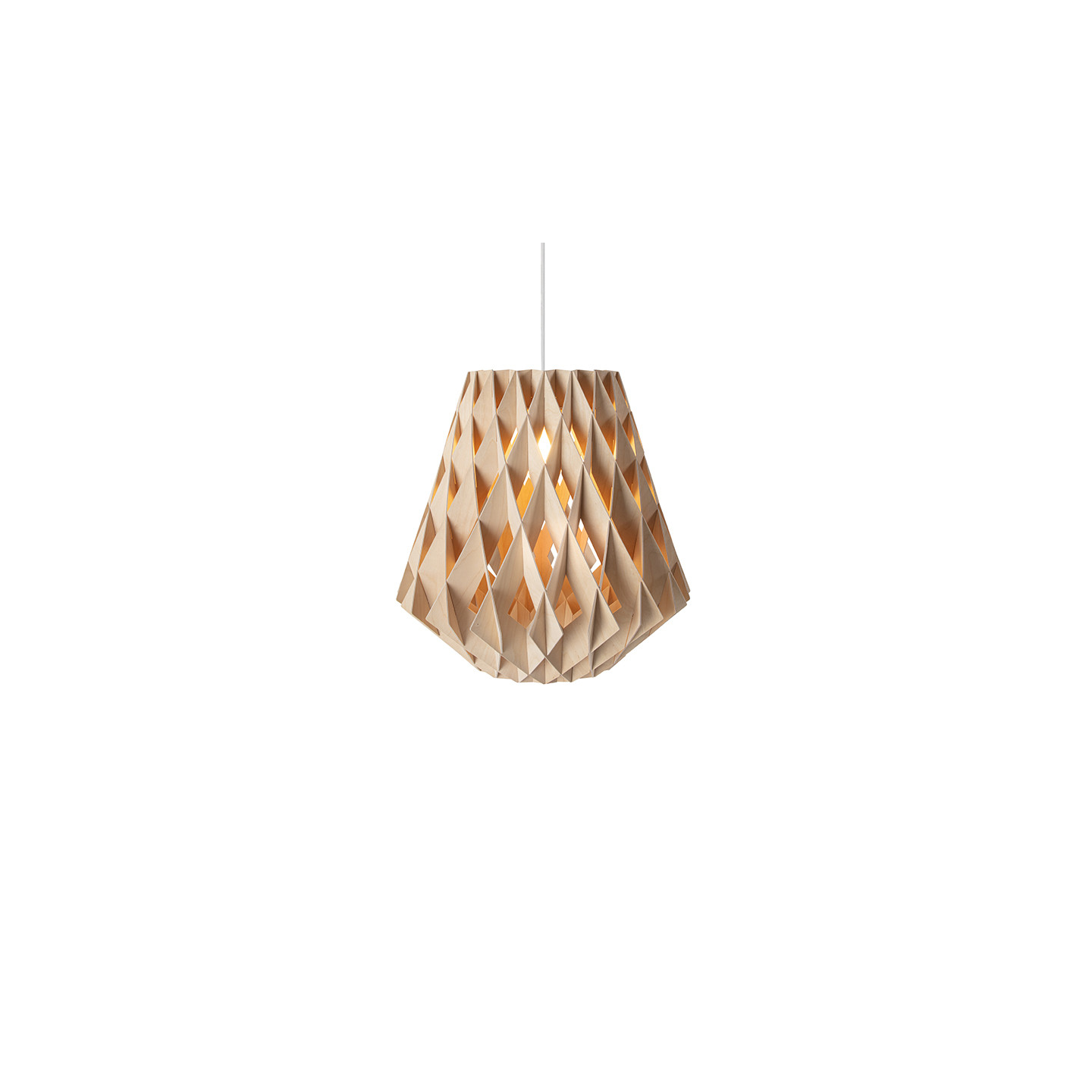 Suspension en bois SIGNATURE Ø28, forme pomme de pin, 3 coloris Pilke
