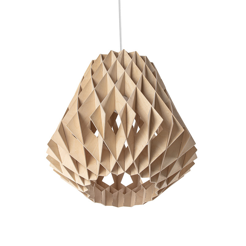 Suspension en bois SIGNATURE Ø28, forme pomme de pin, 3 coloris Pilke