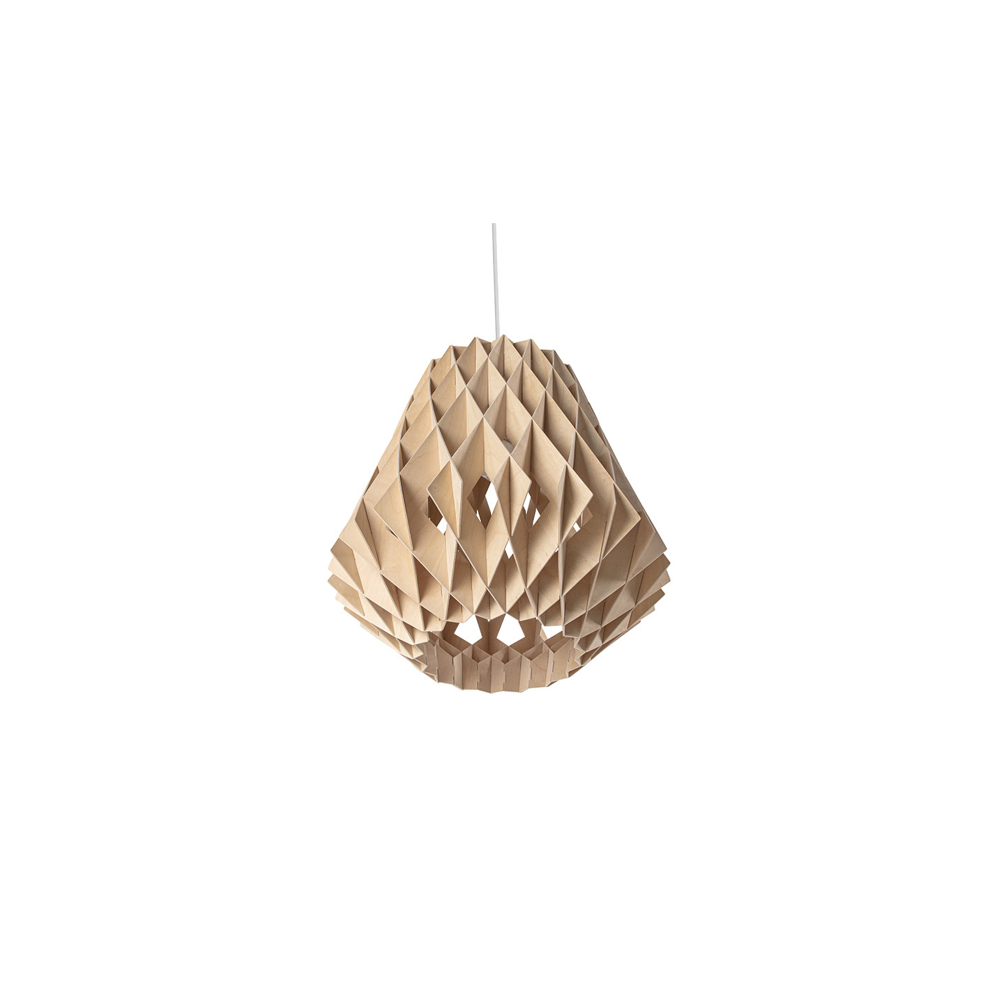 Suspension en bois SIGNATURE Ø28, forme pomme de pin, 3 coloris Pilke