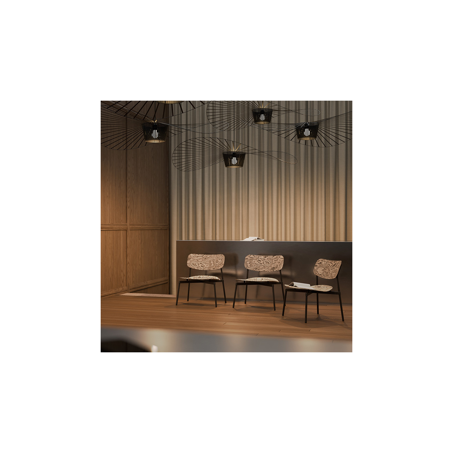 Suspension VERTIGO NOIR, taille moyenne Petite Friture