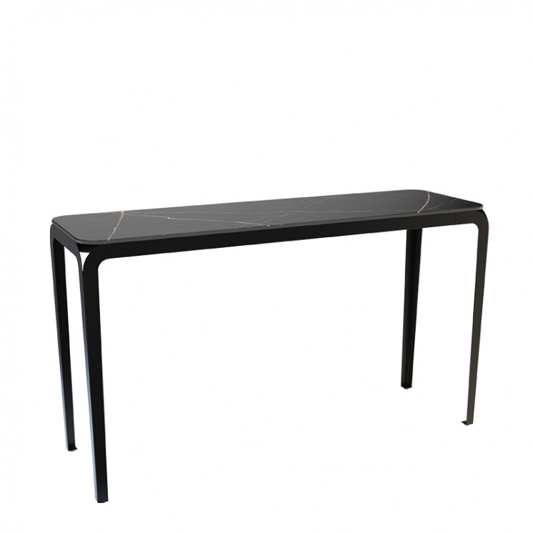 Console marbre SUMATRA, 6 finitions de plateaux céramique Akante