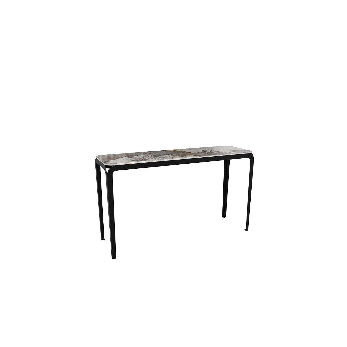 Console marbre SUMATRA, 6 finitions de plateaux céramique Akante