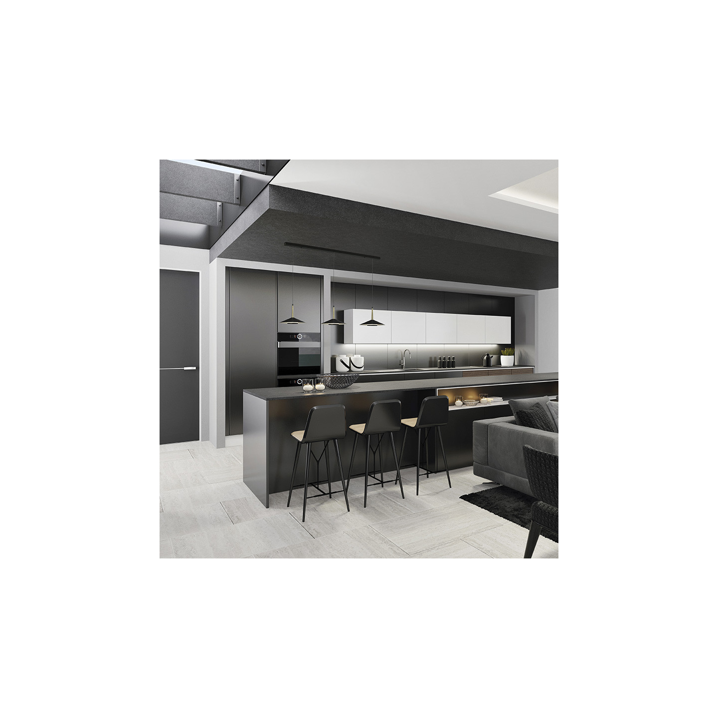 Suspension 3 lampes ORION Mantra illuminacion