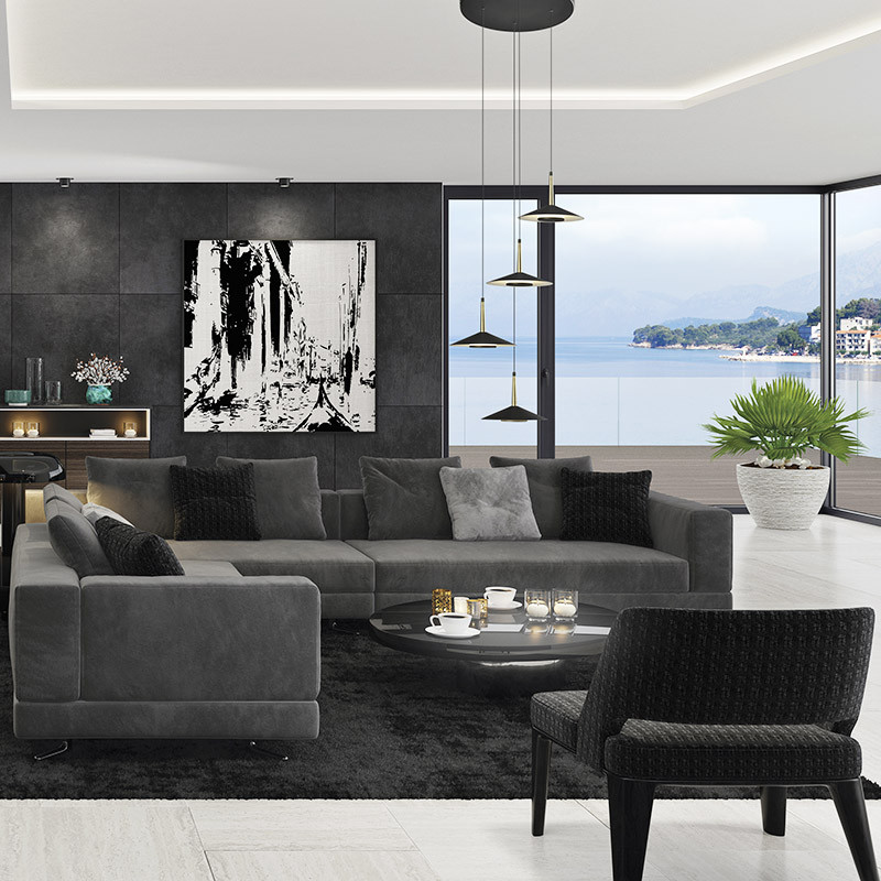 Suspension 4 lampes ORION Mantra illuminacion