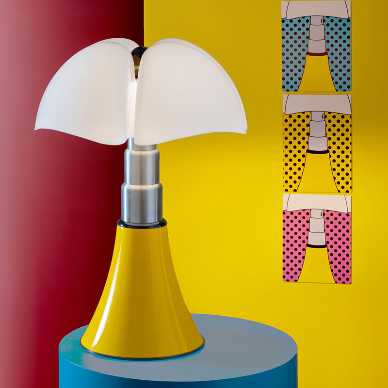 Lampe PIPISTRELLO JAUNE Martinelli Luce