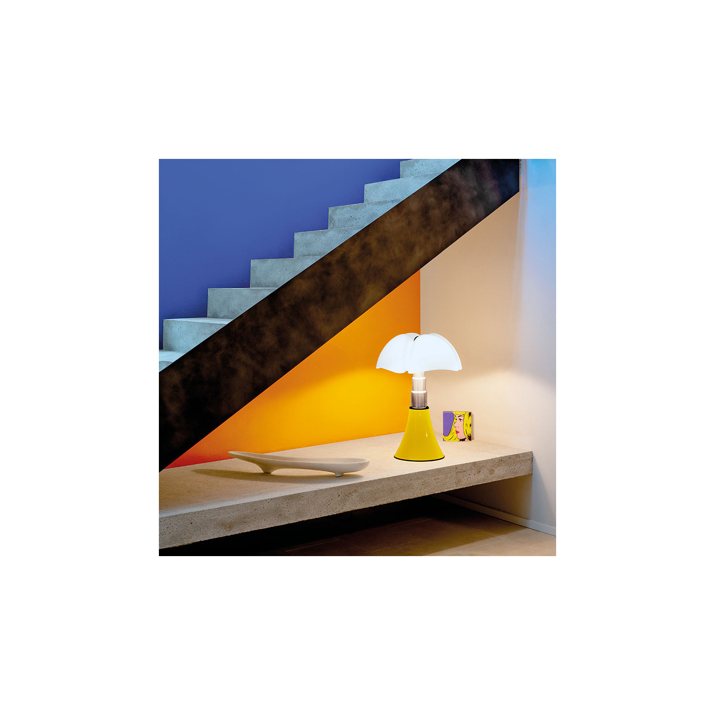 Lampe PIPISTRELLO JAUNE Martinelli Luce
