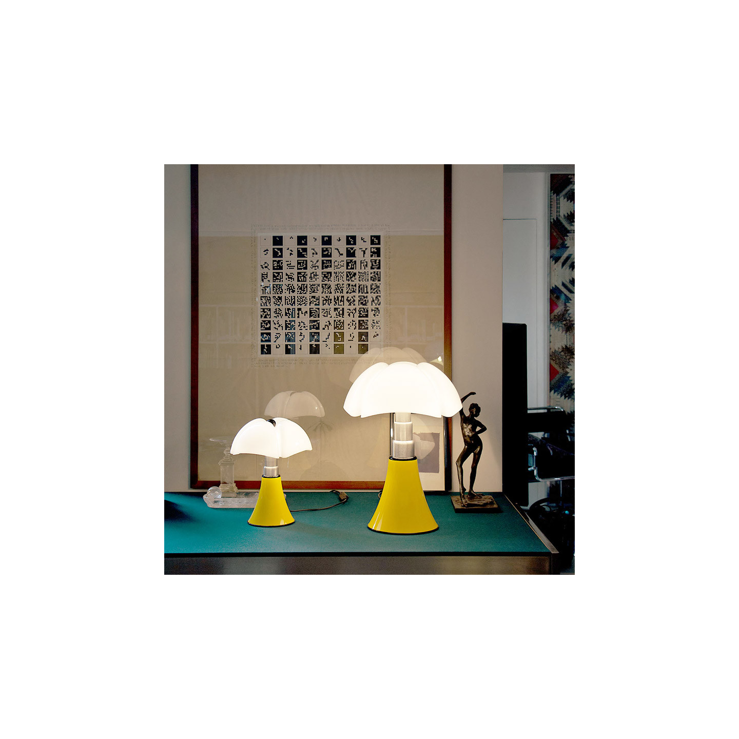 Lampe PIPISTRELLO JAUNE Martinelli Luce