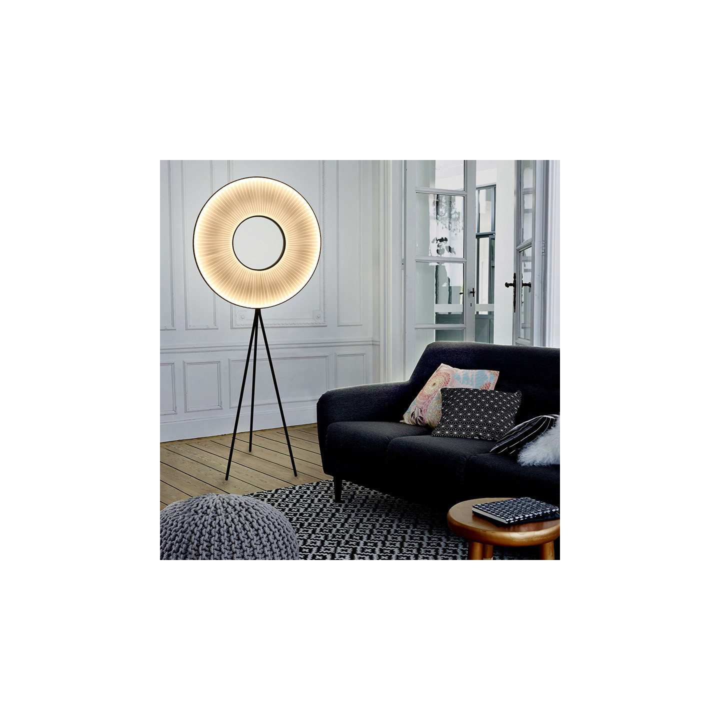 Lampadaire salon design IRIS FLOOR TRIPOD 80 Dix Heures Dix