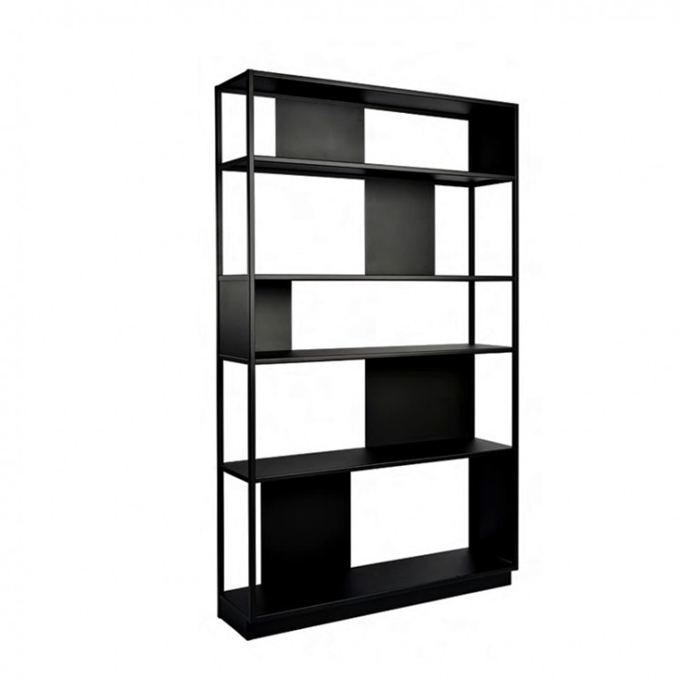Bibliothèque en métal ARLEQUIN noire ou blanche, 3 largeurs Resistub Productions
