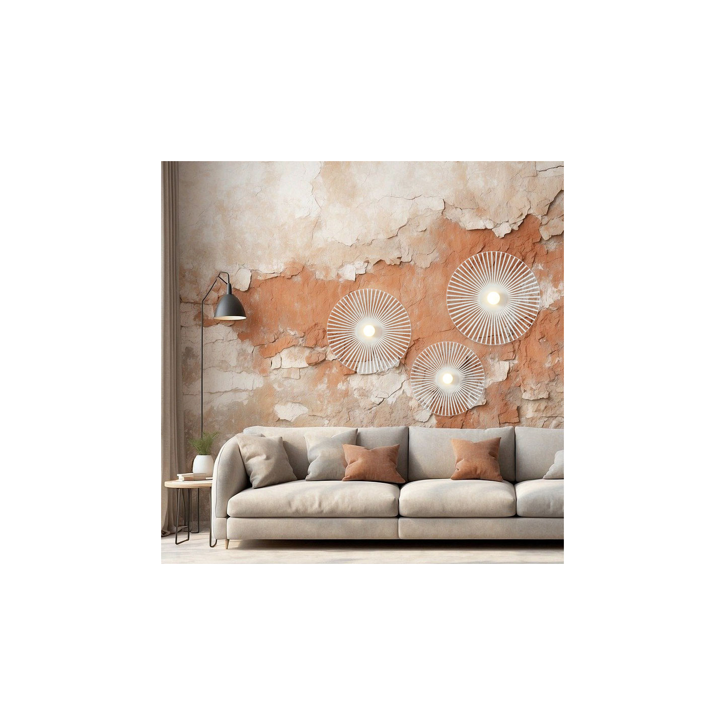 Applique murale LUCIE BLANC, 4 diamètres Un Autre Regard