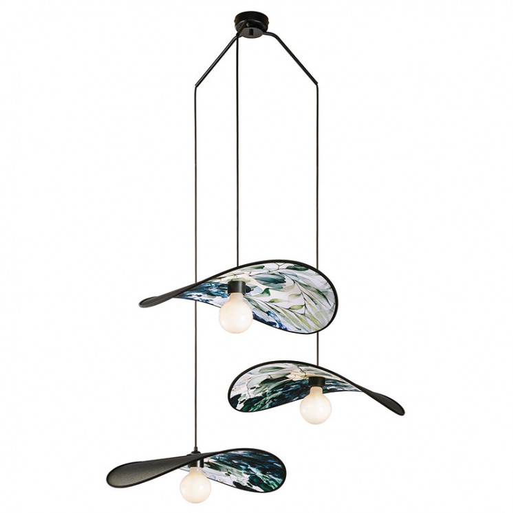 Suspension 3 lampes ALLEGORIE imprimé encre Un Autre Regard