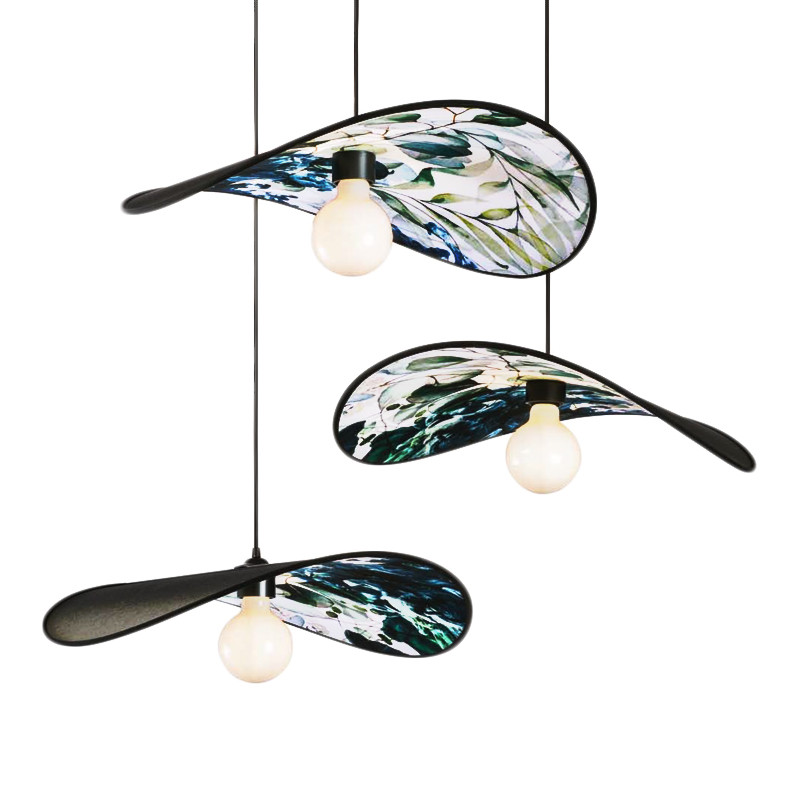 Suspension 3 lampes ALLEGORIE imprimé encre Un Autre Regard