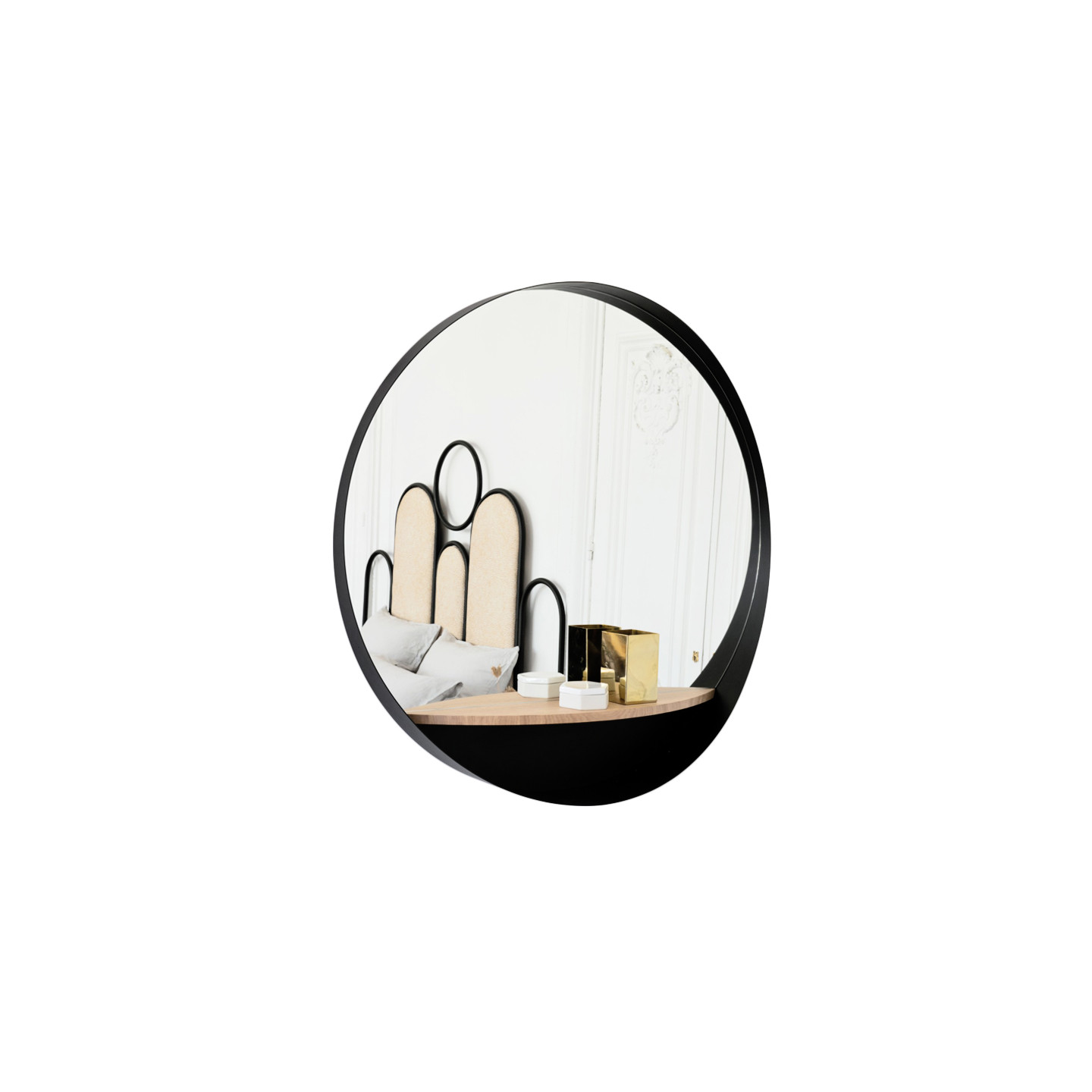 Miroir rond noir EDMOND Ø80 ou 110 cm Resistub Productions