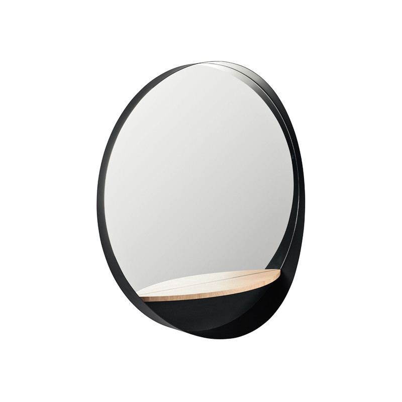 Miroir rond noir EDMOND Ø80 ou 110 cm Resistub Productions