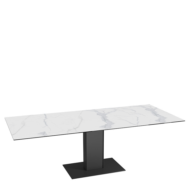 Table extensible rallonges intégrées CONNEXION, 6 finitions Akante