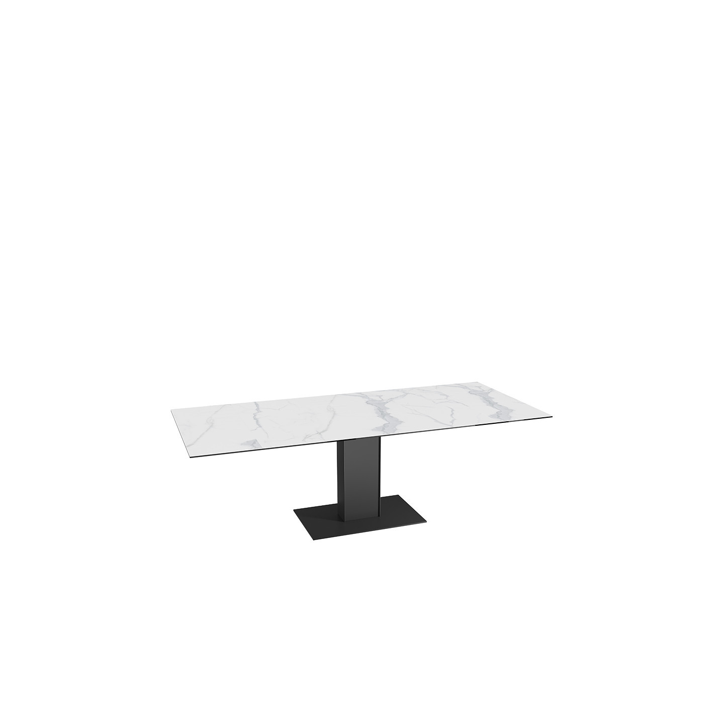 Table extensible rallonges intégrées CONNEXION, 6 finitions Akante