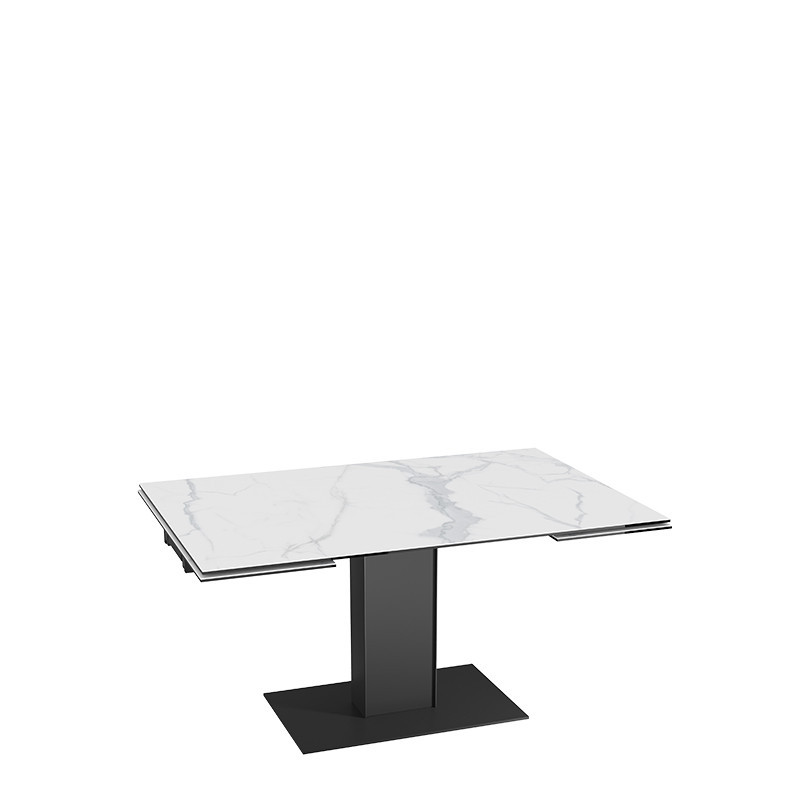 Table extensible rallonges intégrées CONNEXION, 6 finitions Akante