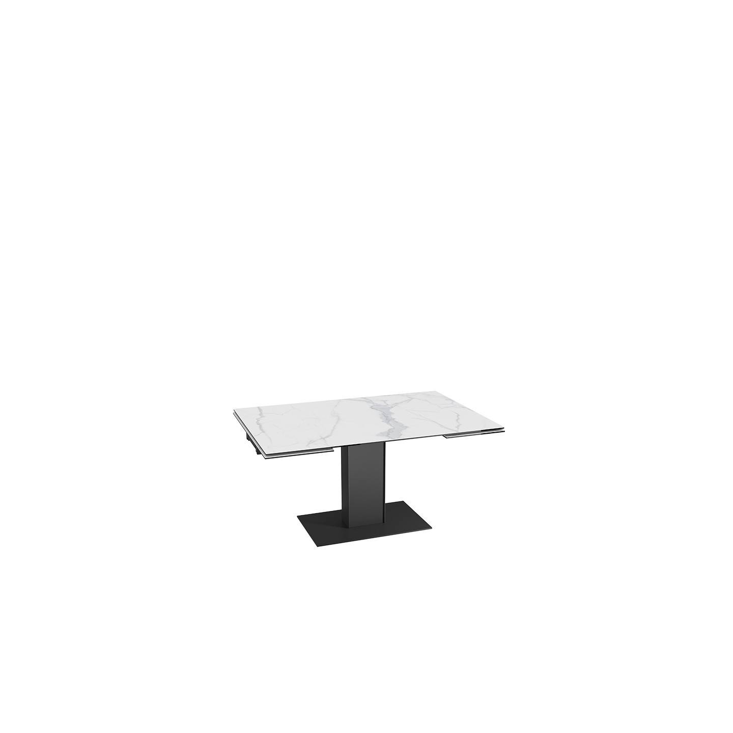 Table extensible rallonges intégrées CONNEXION, 6 finitions Akante