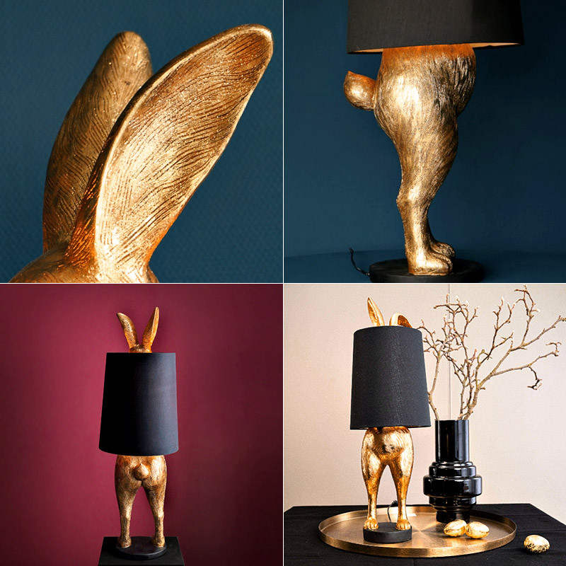 Lampe lapin HIDING RABBIT, 2 tailles Wernervoss