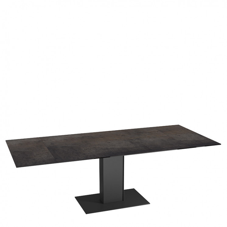 Table extensible rallonges intégrées CONNEXION, 6 finitions Akante