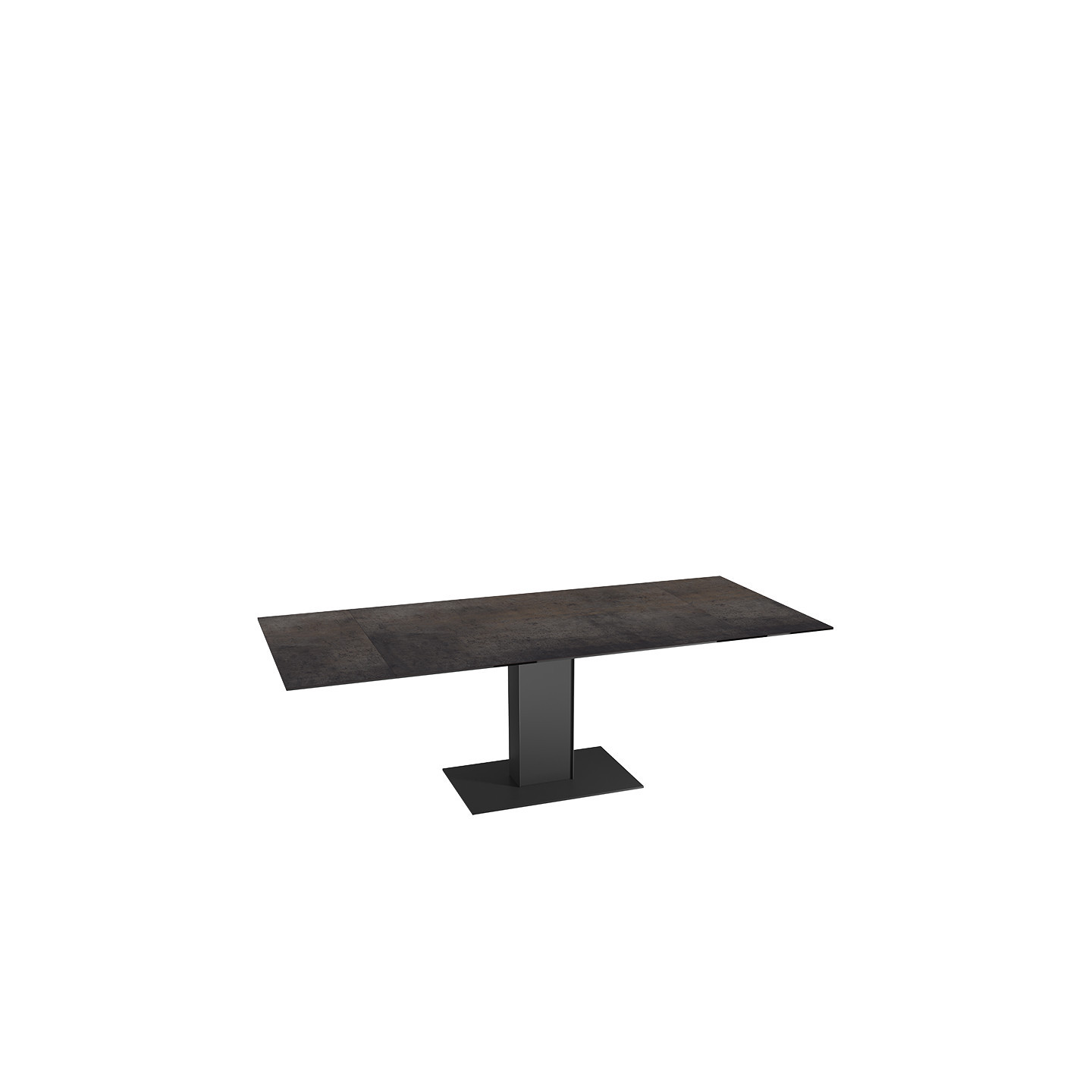 Table extensible rallonges intégrées CONNEXION, 6 finitions Akante