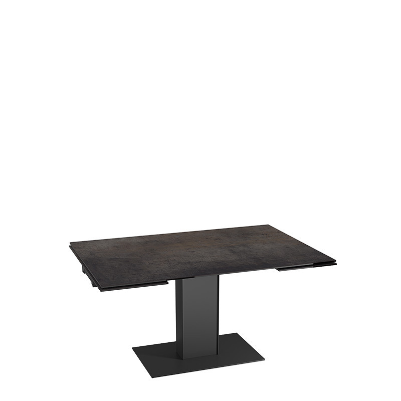 Table extensible rallonges intégrées CONNEXION, 6 finitions Akante