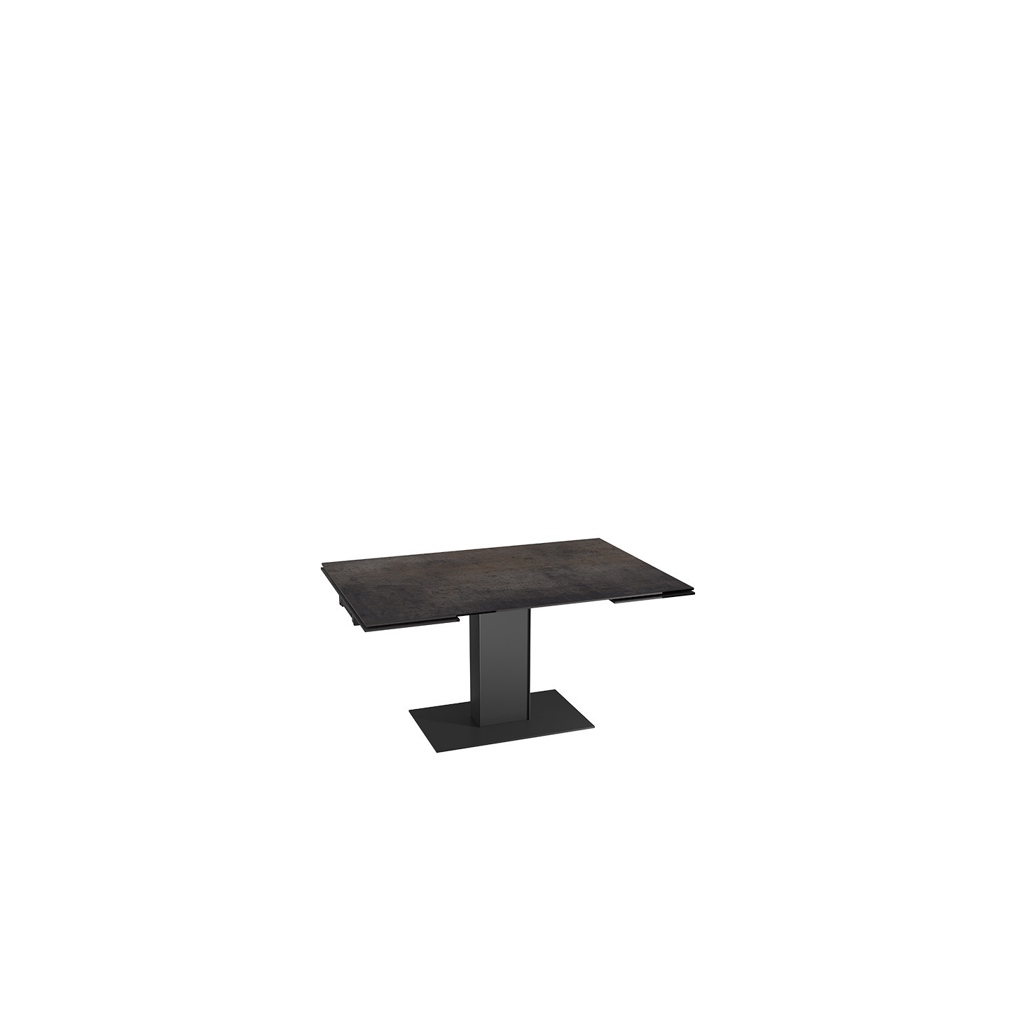 Table extensible rallonges intégrées CONNEXION, 6 finitions Akante
