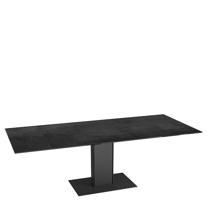 Table extensible rallonges intégrées CONNEXION, 6 finitions Akante