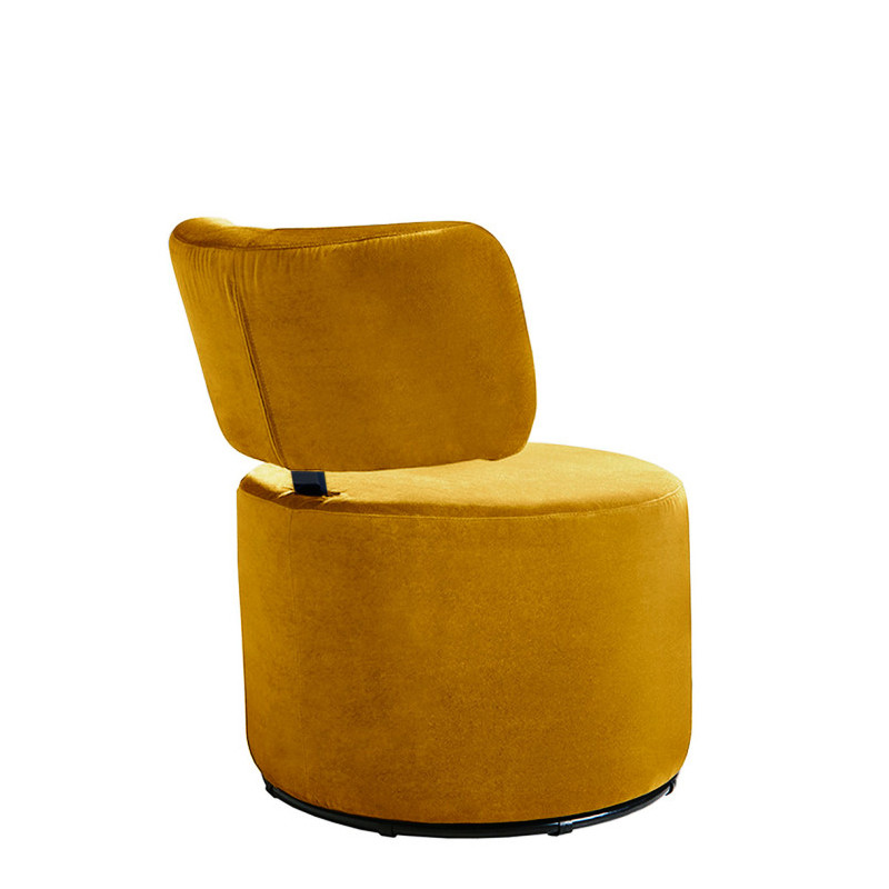 Fauteuil tournant MOKKA tissu velours Classic Velvet, 3 coloris Sits