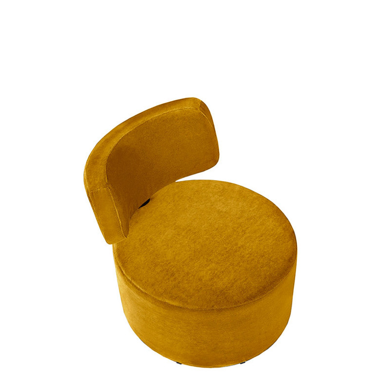 Fauteuil tournant MOKKA tissu velours Classic Velvet, 3 coloris Sits