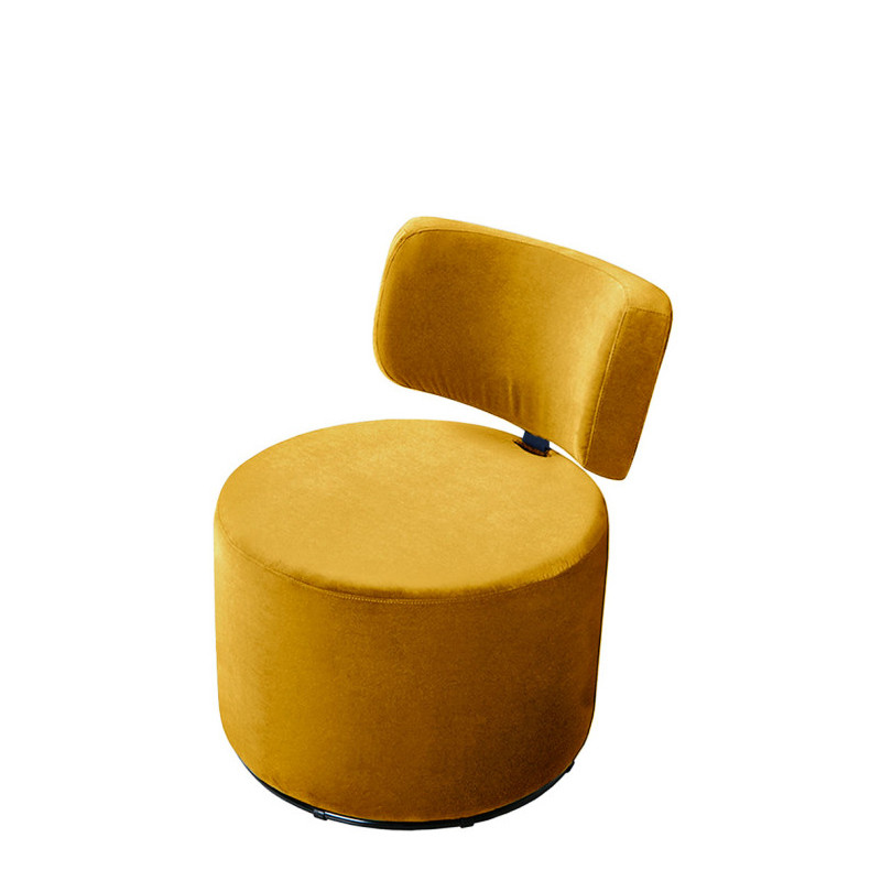 Fauteuil tournant MOKKA tissu velours Classic Velvet, 3 coloris Sits