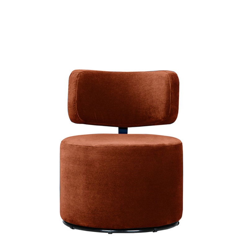 Fauteuil tournant MOKKA tissu velours Classic Velvet, 3 coloris Sits