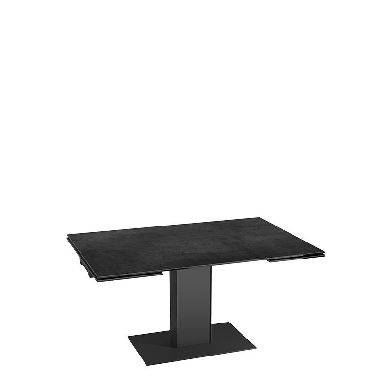 Table extensible rallonges intégrées CONNEXION, 6 finitions Akante