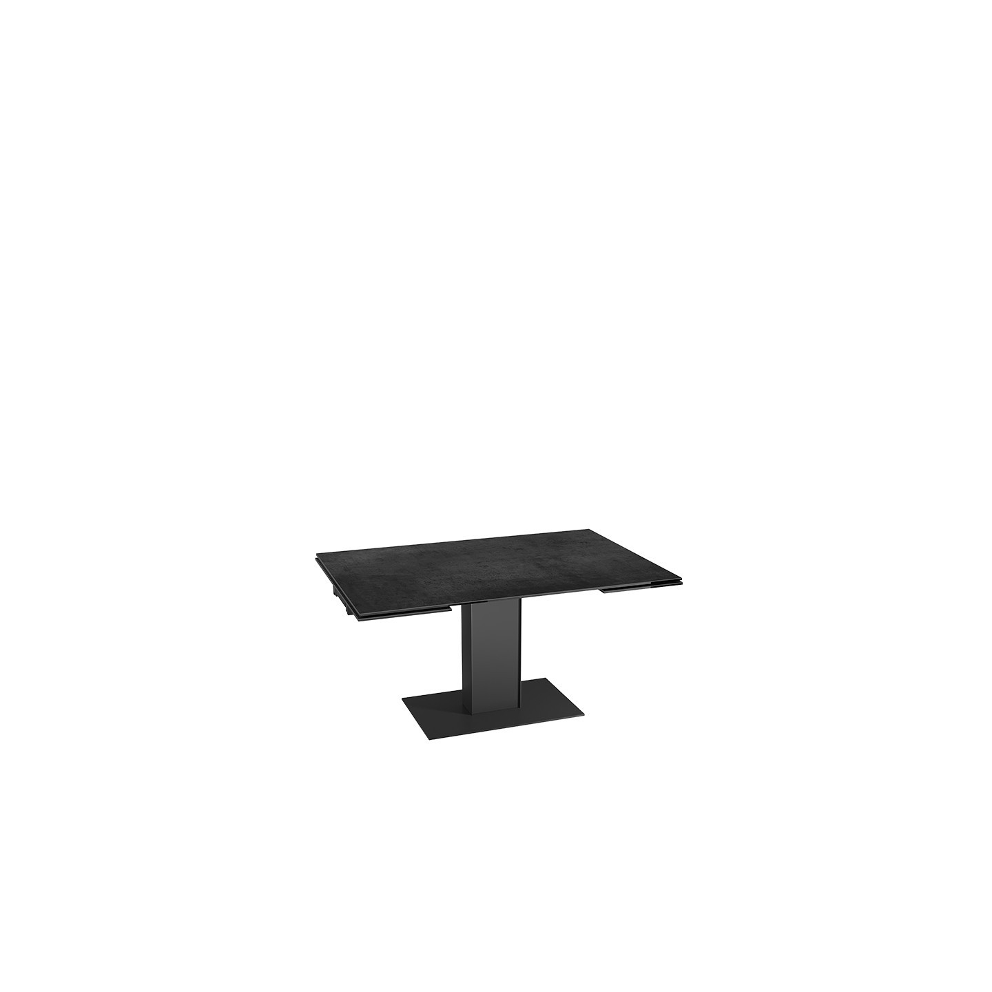 Table extensible rallonges intégrées CONNEXION, 6 finitions Akante