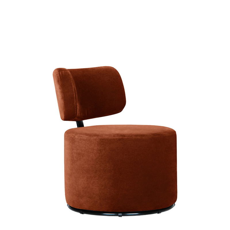 Fauteuil tournant MOKKA tissu velours Classic Velvet, 3 coloris Sits