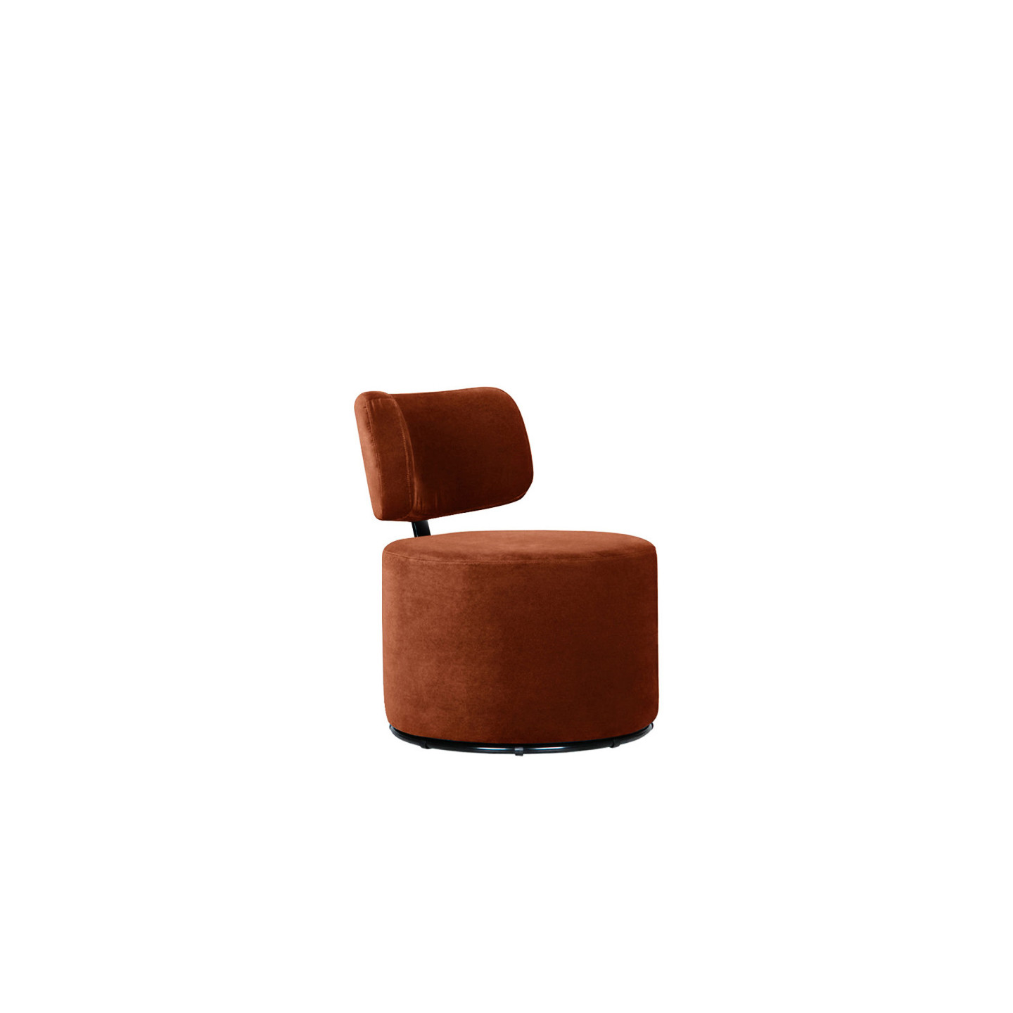 Fauteuil tournant MOKKA tissu velours Classic Velvet, 3 coloris Sits