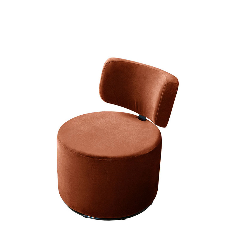 Fauteuil tournant MOKKA tissu velours Classic Velvet, 3 coloris Sits
