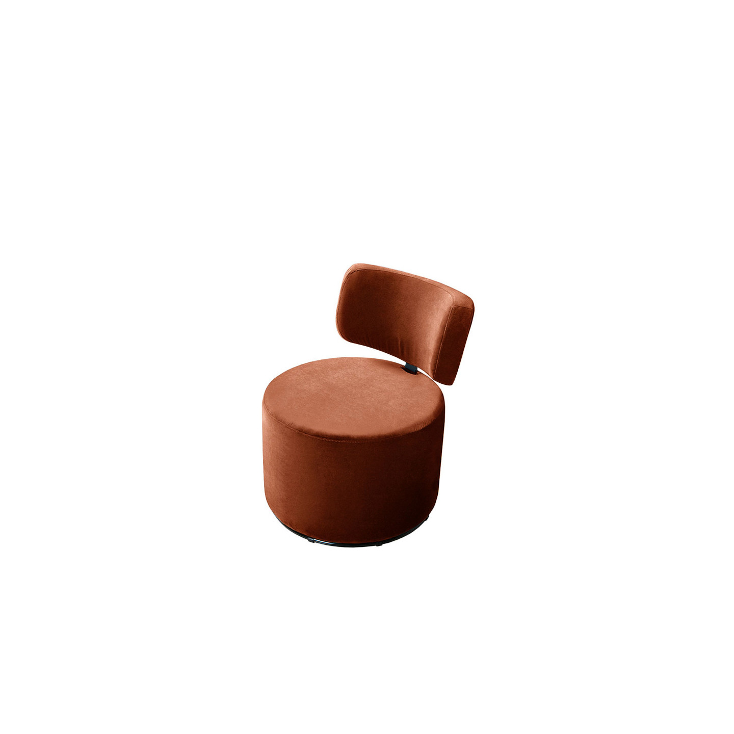 Fauteuil tournant MOKKA tissu velours Classic Velvet, 3 coloris Sits