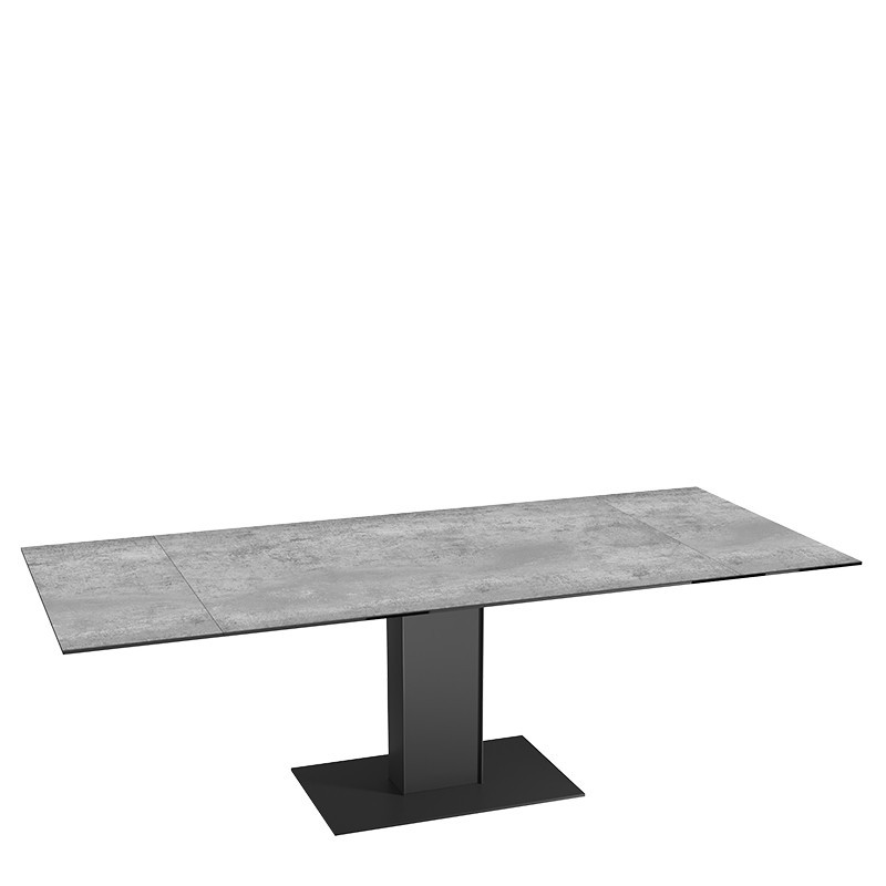Table extensible rallonges intégrées CONNEXION, 6 finitions Akante