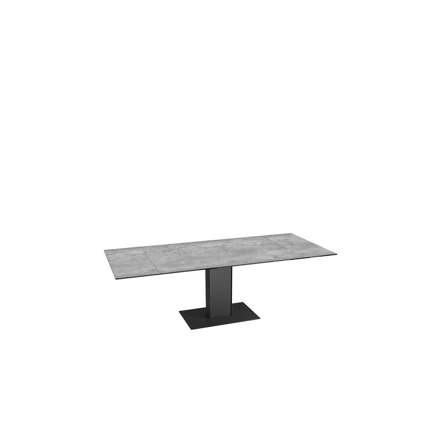 Table extensible rallonges intégrées CONNEXION, 6 finitions Akante