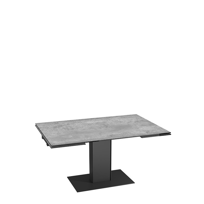 Table extensible rallonges intégrées CONNEXION, 6 finitions Akante