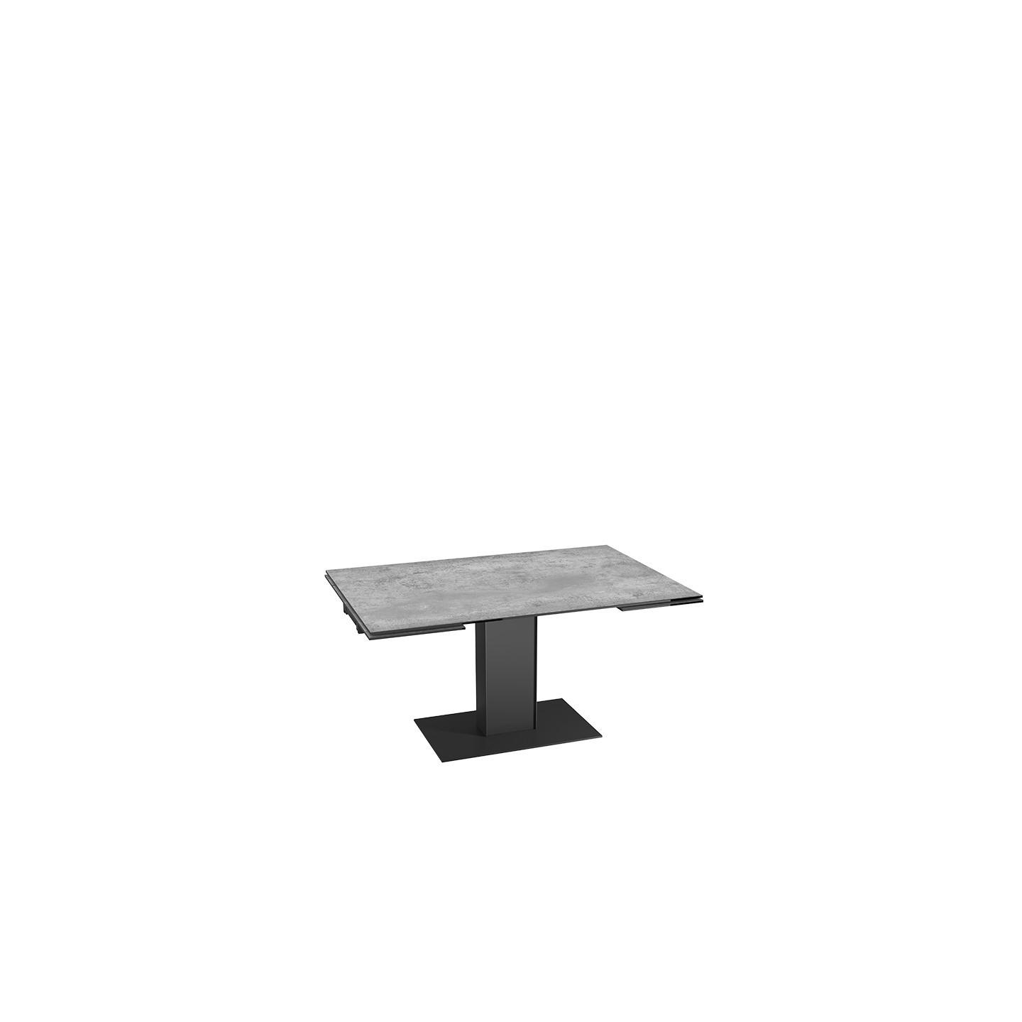 Table extensible rallonges intégrées CONNEXION, 6 finitions Akante
