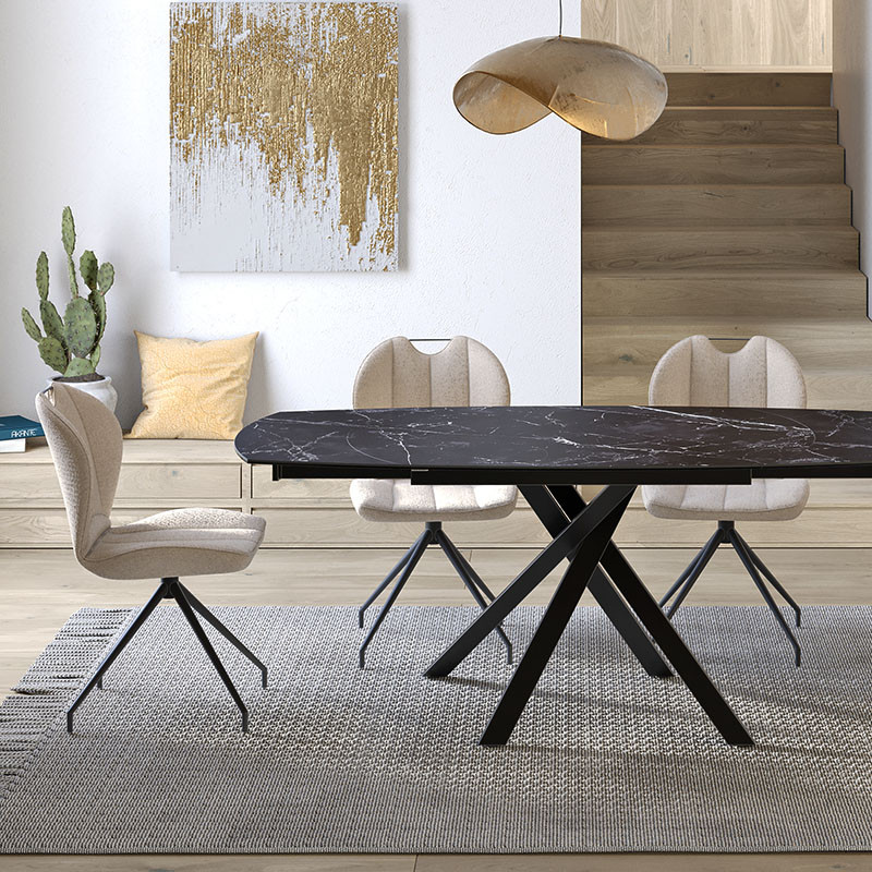 Chaise pivotante salle à manger NEW YORK 2024, 7 coloris Akante