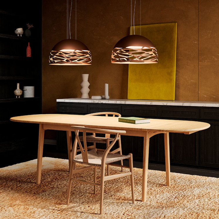 Suspension luminaire design KELLY DÔME Ø50, 60 et 80, 4 coloris Lodès