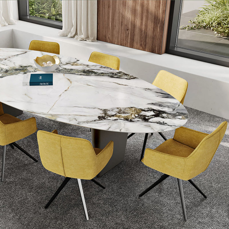 Grande table à manger GOLIATH en céramique 260 ou 280 cm, 4 finitions Akante
