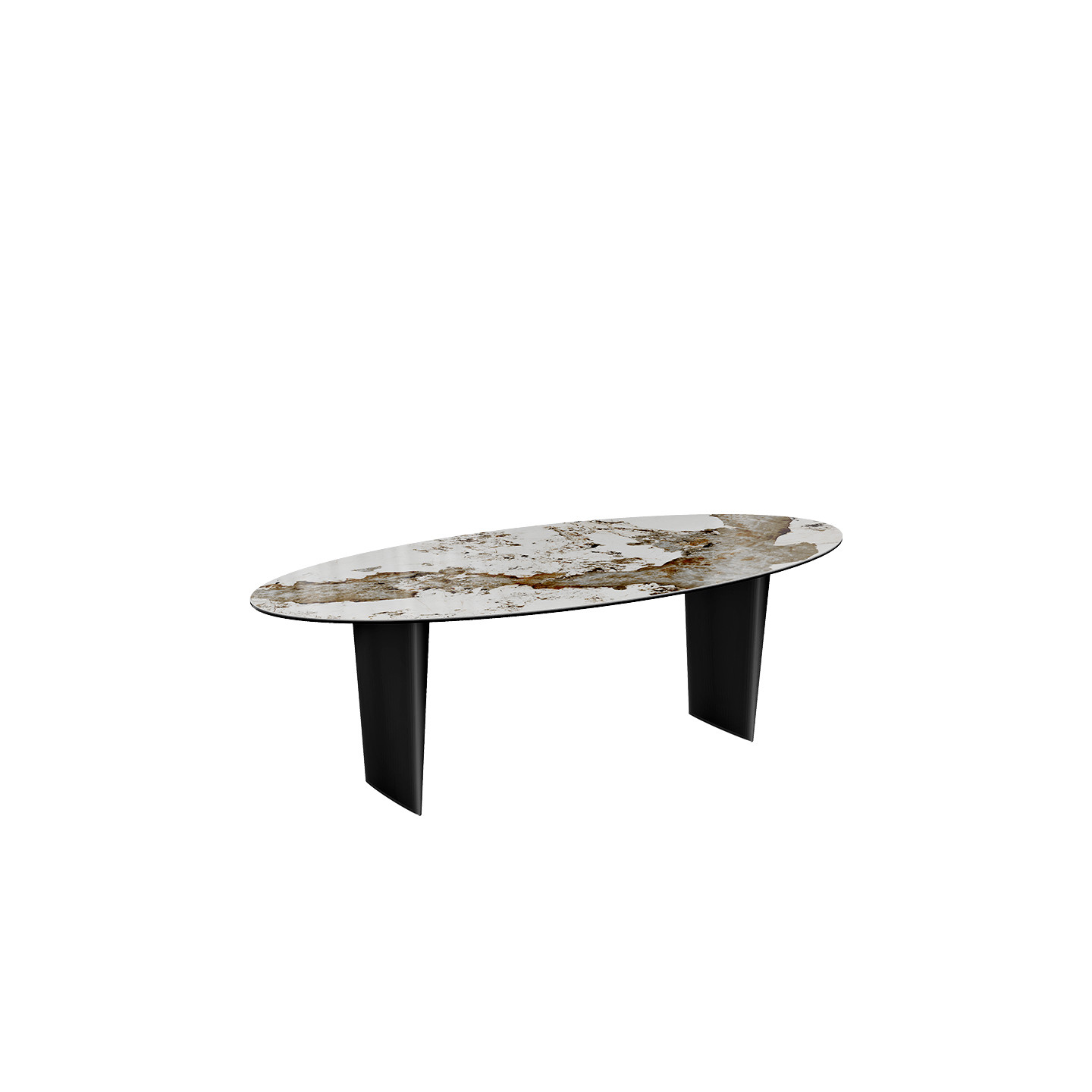 Grande table à manger GOLIATH en céramique 260 ou 280 cm, 4 finitions Akante