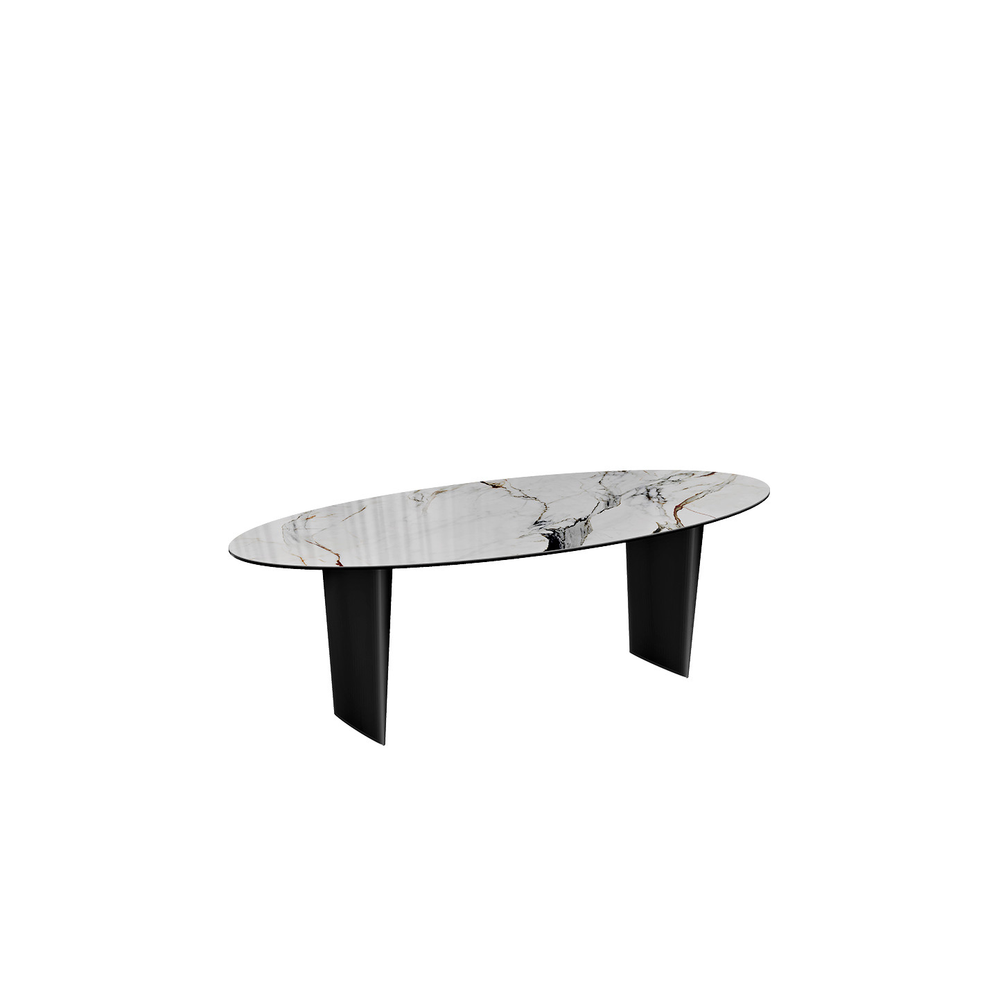 Grande table à manger GOLIATH en céramique 260 ou 280 cm, 4 finitions Akante