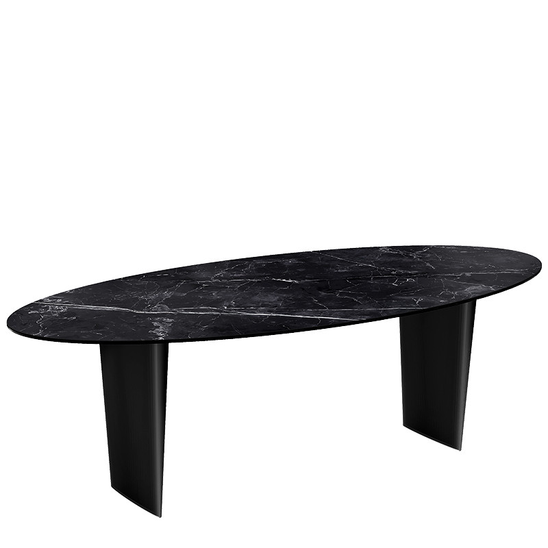 Grande table à manger GOLIATH en céramique 260 ou 280 cm, 4 finitions Akante
