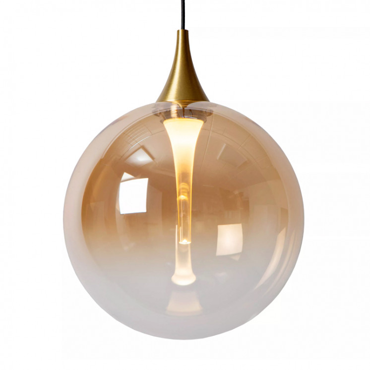 Suspension pour escalier GISELA AMBRE, 12 lampes Lucide