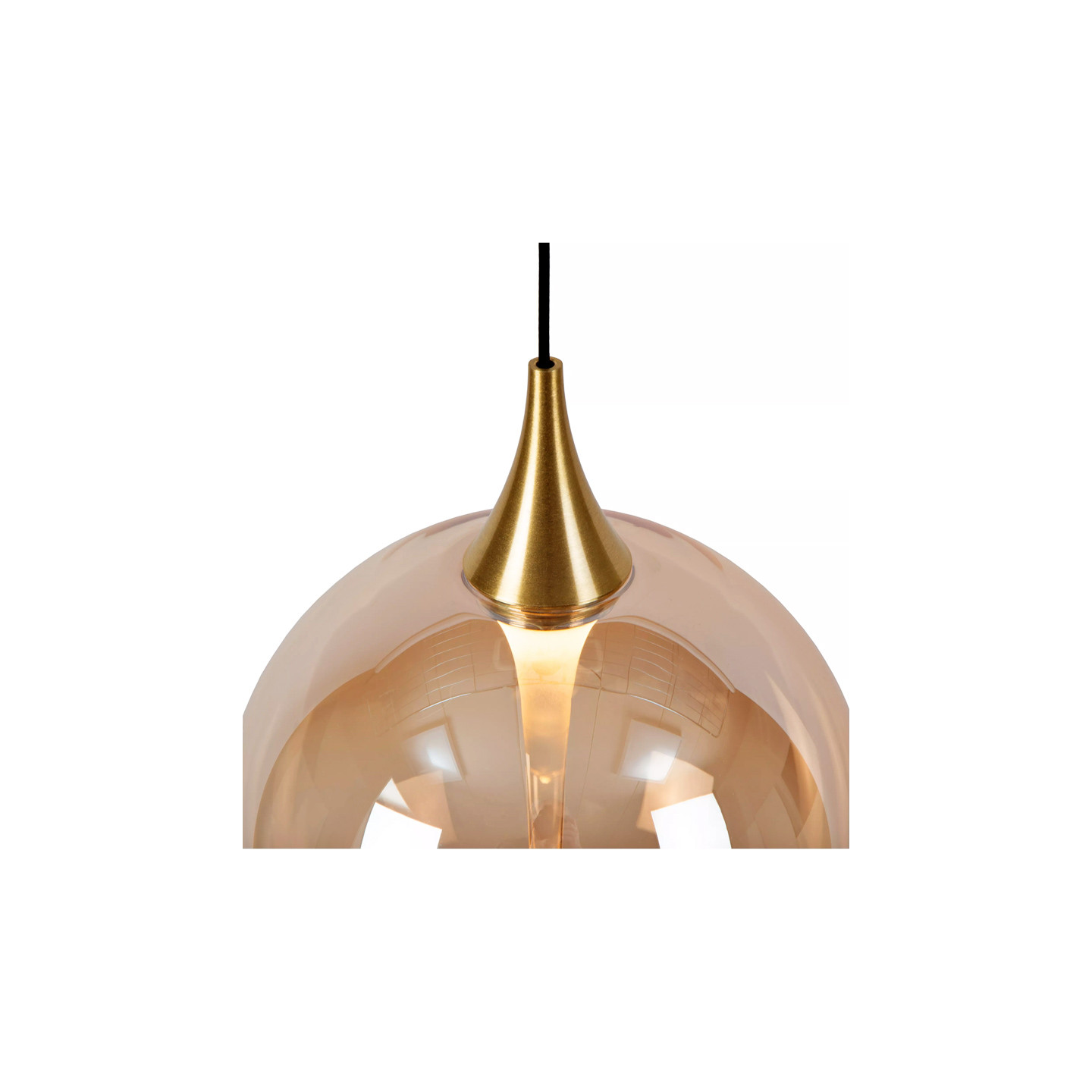 Suspension pour escalier GISELA AMBRE, 12 lampes Lucide